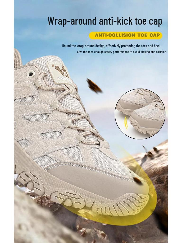 Übergröße Herren Frühling/Herbst Mesh Wanderschuhe – Atmungsaktiv, Offroad Outdoor Reisesneaker