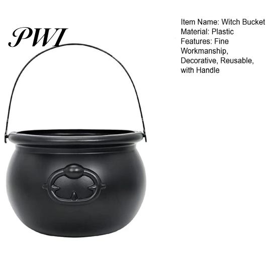 Candy Bucket Holder Large Wizard Witch Cauldron Decoration Prop Halloween Irish Table Centerpieces Parties Decorations