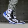 (GS) Air Jordan 1 Mid SE 'Royal Black Toe' Kids' BQ6931-102