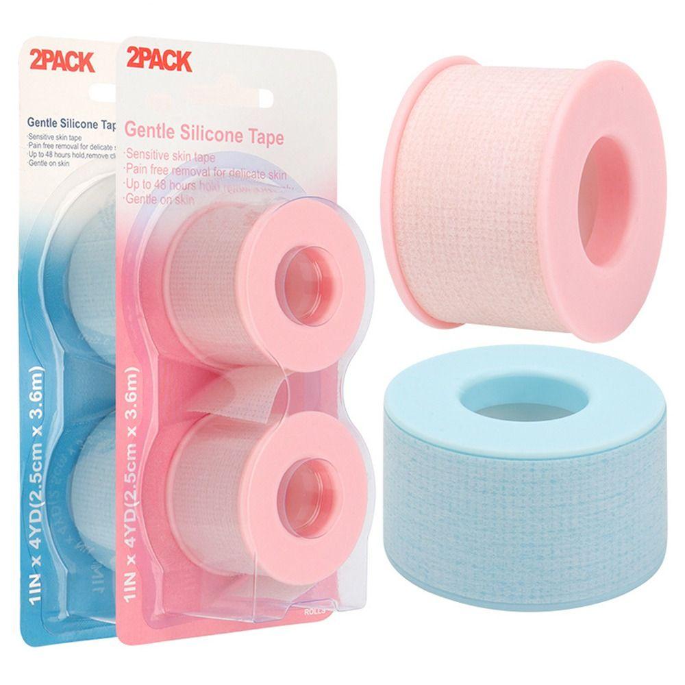 2 Rolls Non-woven Makeup Lash Tape Pain-Free Removal Eyelash Tapes  for Grafting False Eyelash Patch