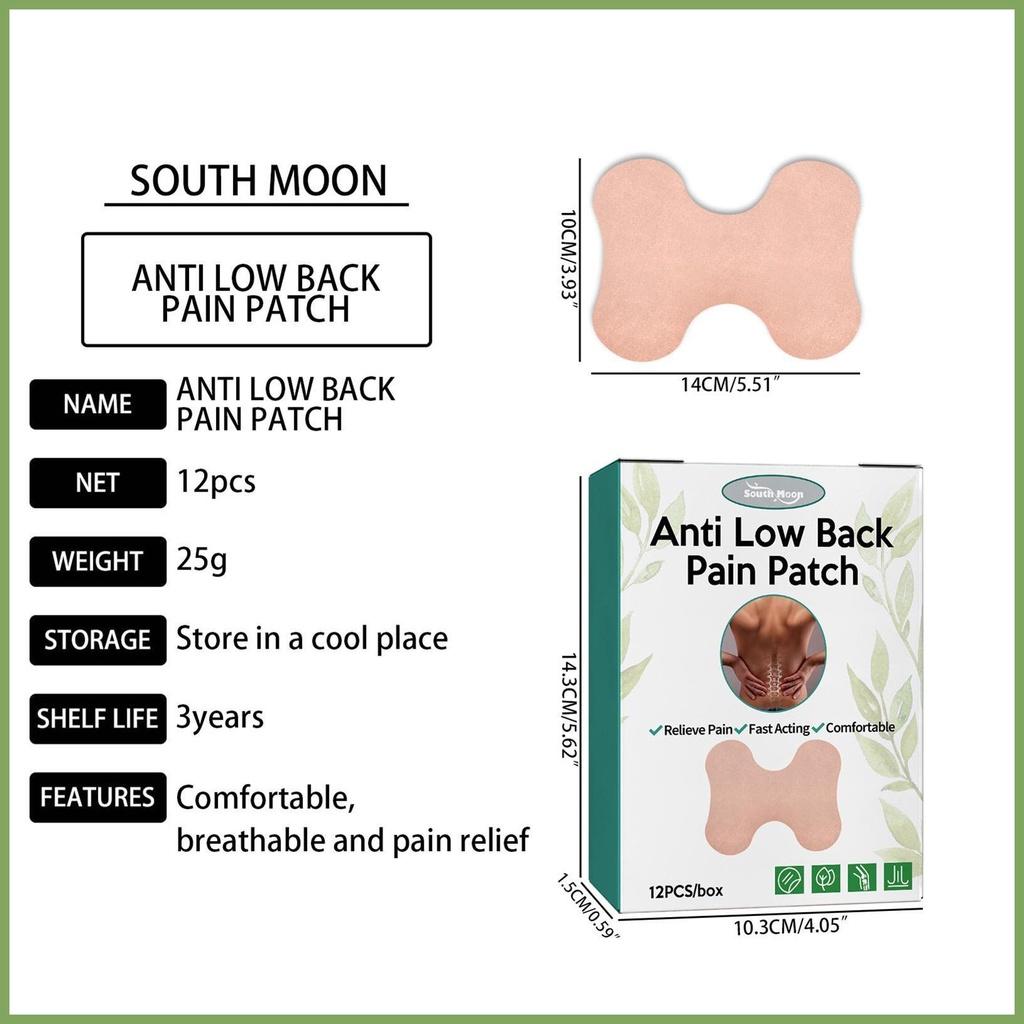 Anti Low Back Pain Relief Patch Plaster Joint Neck Shoulder Foot Aches Breathable Moisture Backaches