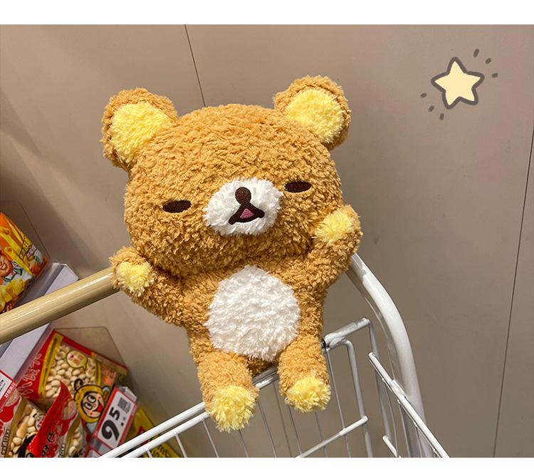 Plush Rilakkuma Hugging Bear Doll - Perfect Gift for Girls' Birthdays or Christmas