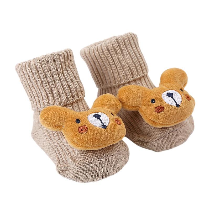 Kids Socks Toddler Non-slip Socks Cute Cartoon Cotton Socks for Baby Boys and Girls