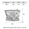 Bow Print Quilting Cosmetic Bag Hand-held PU Korean Style Makeup Bag Handbag Makeup Bags Multifunctional Storage Bag