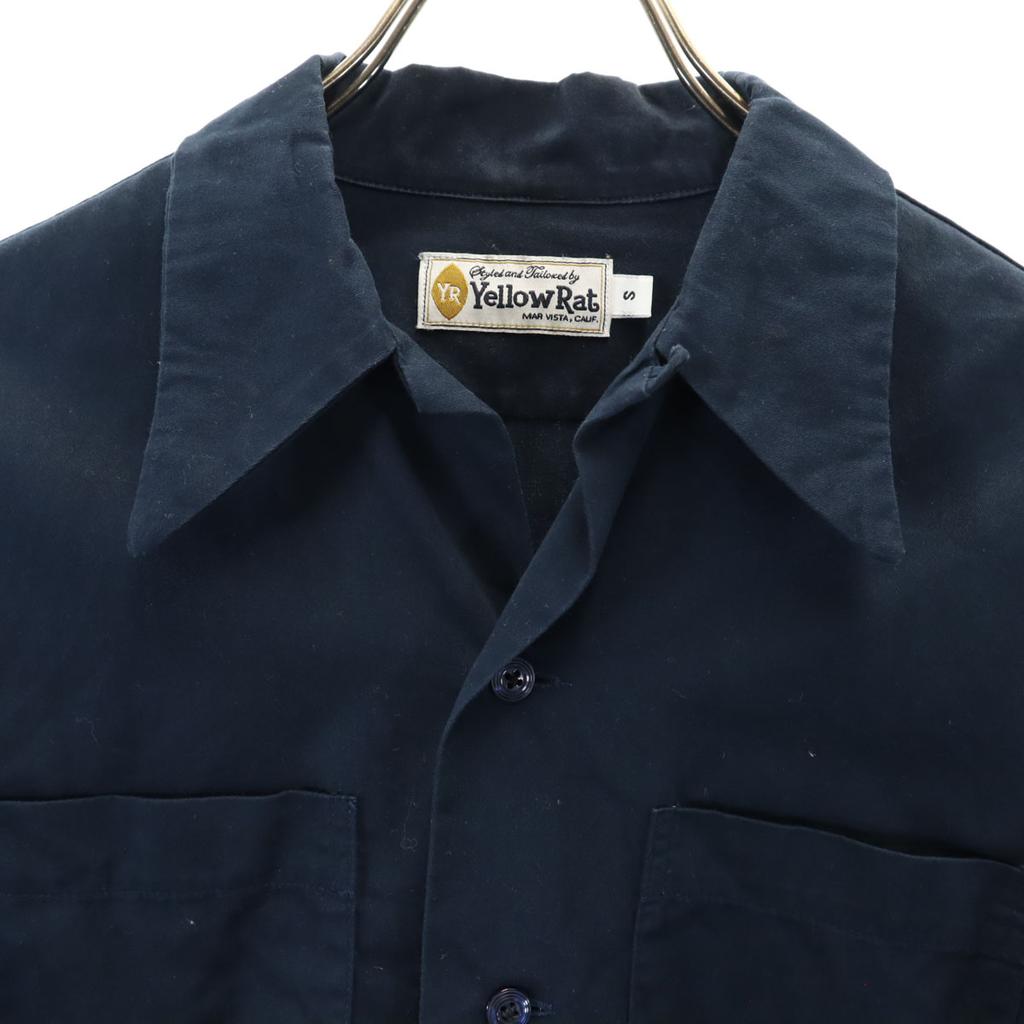 Yellow Rat Made In USA Long Sleeve Open Color Shirt S Navy Men's Used