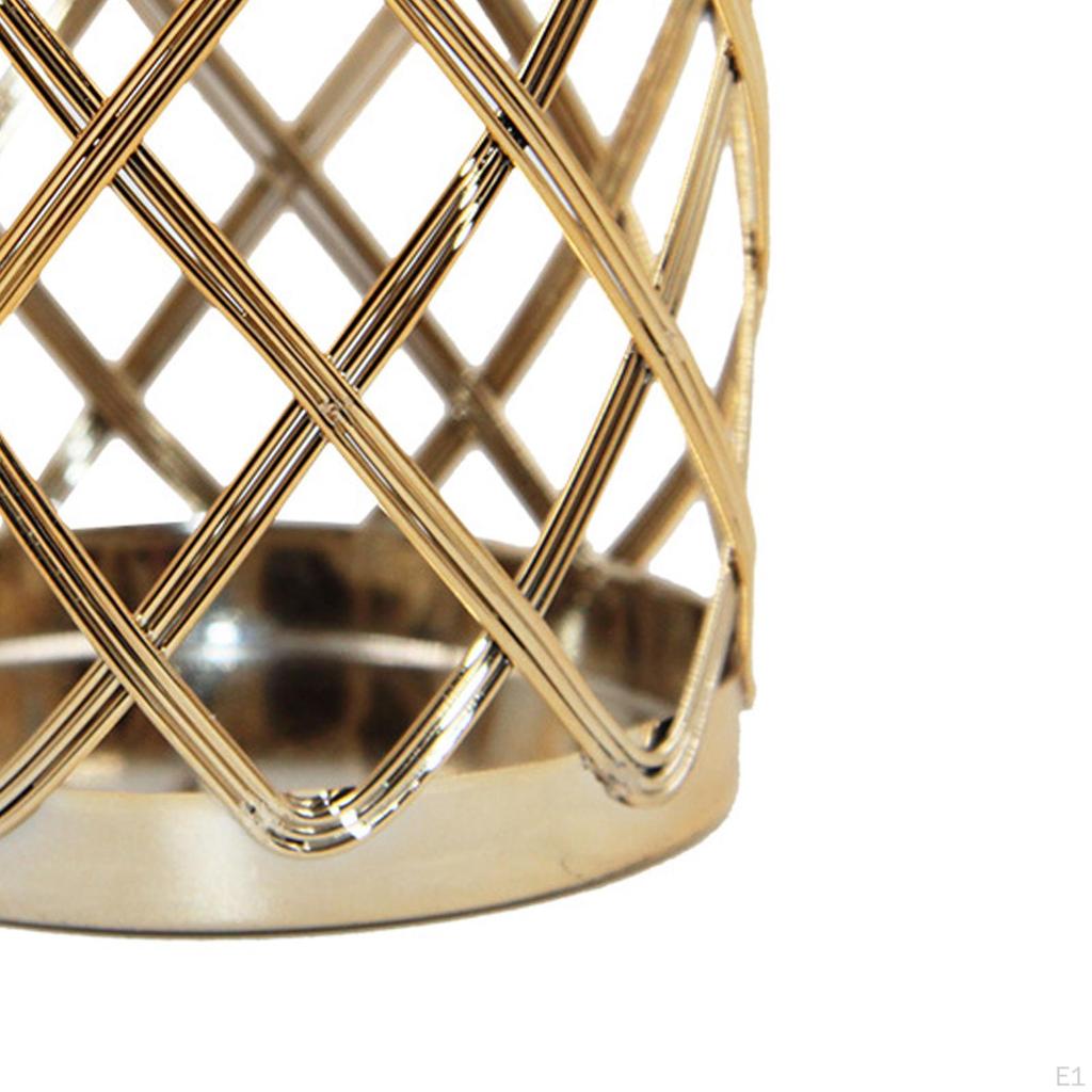 Stand, Ornament Candlestick Gold Iron Decorative Crafts for Home Decor