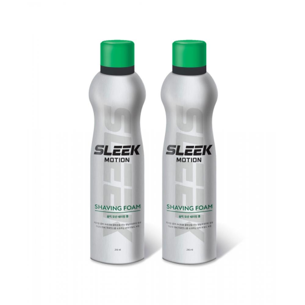 Sleek Motion Shaving Foam 210ml 2 [1+1] Slick Motion Shaving Foam 210ml