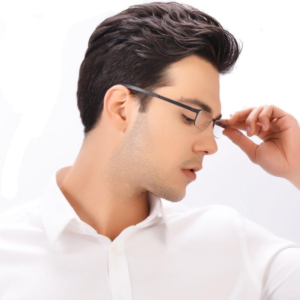 KLESIA Reading Blue Light Ultra Compact Reading Fashion Glasses, Cut, Light, Storage, Glasses, (Frequency +2.0, Black, Black)