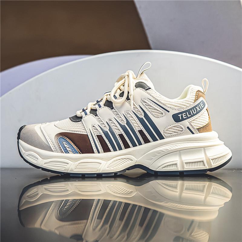 Teenagers Adults Anti Slip Wear-resistant Fashionable Retro Outdoor Thick Soled Running Shoes Sports Shoes Casual Shoes