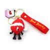Silicone Soft Rubber 3D Rabbit Bad Bunny Keychain Heart Pendant Jewelry Fashion Halloween Pumpkin Christmas Key Pendant Gifts