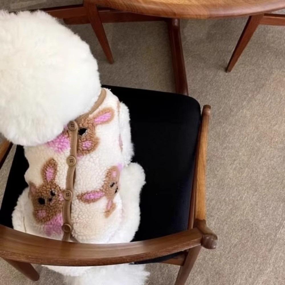 

Warm Fleece Winter Dog Jacket Cartoon Print Pet Costumes Pet Dog Clothes Gift Cat Jacket Coat Puppy Vest Coat for Small Dogs S