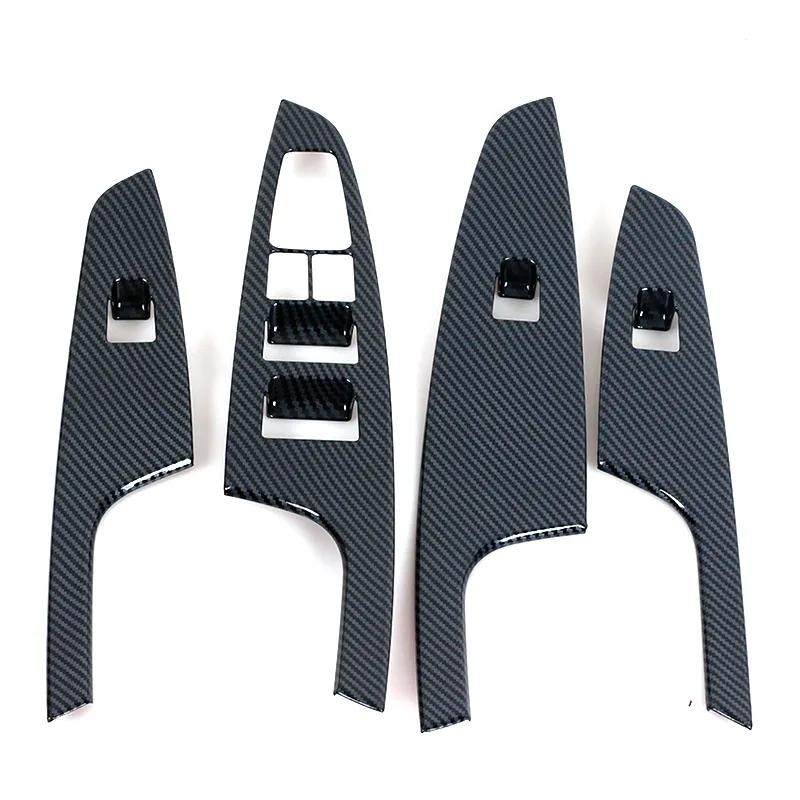 Obloženie panela spínača zdvíhania okna auta pre Hyundai Tucson 2015 2016 2017 2018 interiér z uhlíkových vlákien