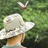 20-3Stk Libellen Hutclip Realistischer Libellenclip Insektenabweisender Libellen Hutclip Insektenabweisend Outdoor Garten Libellen Deko