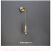 Elegant Brass Crystal Wall Lamp for Bedroom, Living Room, Staircase, or Corridor