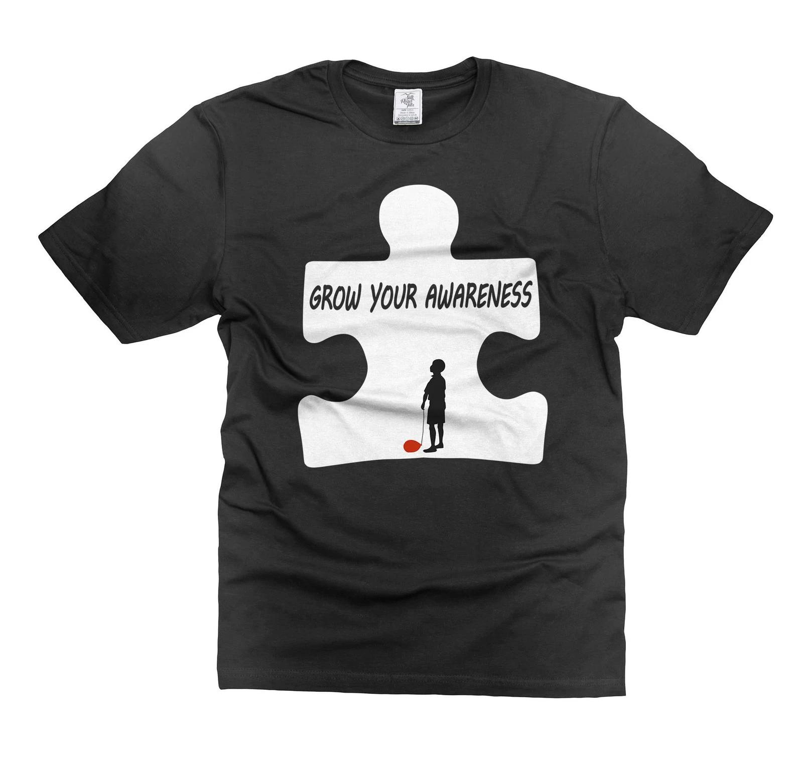 Grow Your Awareness T-Shirt Autism Puzzle Shirt Awareness Day T-Shirt Autism Tee 4XL