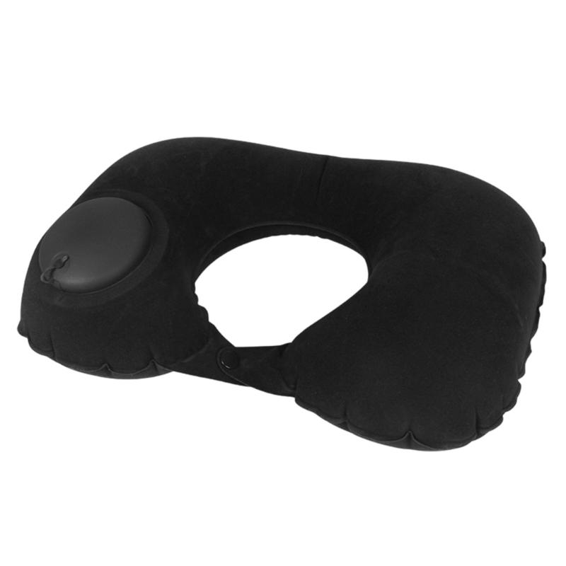 Ergonomic Travel Neck Pillow Inflatable Rapid Air Inflation Technology Foldable for Long Journey Workplace Rest