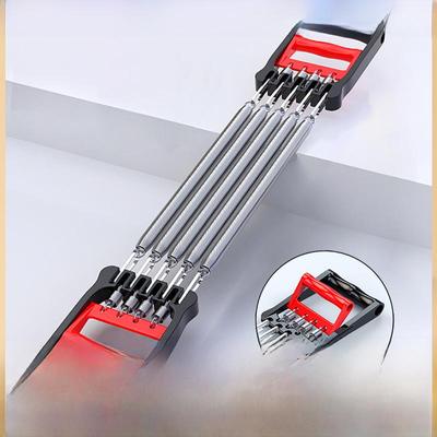 Men's Chest & Shoulder Expander: Fitness Equipment for Strengthening Arms with Spring Tension and Pedal.