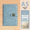 High-End Soft Leather Business Notebook with Magnetic Buckle and Custom Logo - Ideal Gift Set