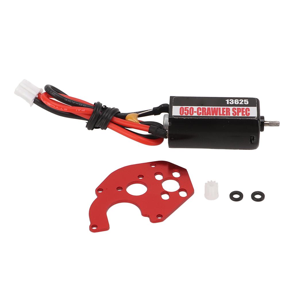 RC Bushed Motor 60T Low Friction High Torsion RC Bushed Motor for RGT for 1 24 Car Models with Fixing Plate