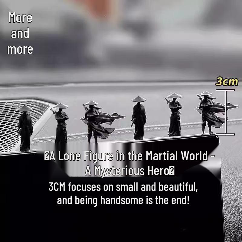 

Jianghu Brotherhood Knight Ornament: Ancient Style Car Interior Decoration for Window and Center Console Random Knight, 1 Piece (Height: ~3 cm)