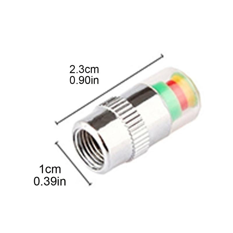 Auto Car Tire Pressure Guage Cap Sensor Indicator Alert Monitoring Tool Tyre Cap Indicator Alert Air Pressure Gauge 4pcs