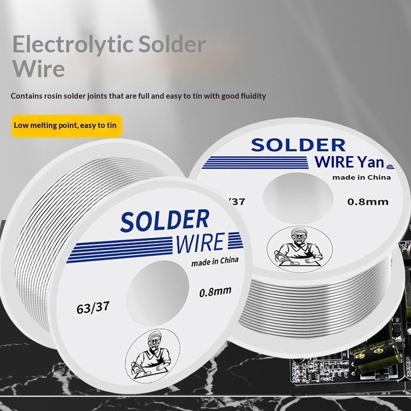 100/20G Solder Wire Tin Roll Clean Rosin Welding Core Soldering Wire Flux Reel Tube Low Temperature Easy Melt Solder Wire