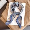 70x70cm Lightweight Silk-Look Square Scarf Women French Chic Hair Band Office Accessory Viscose 96%