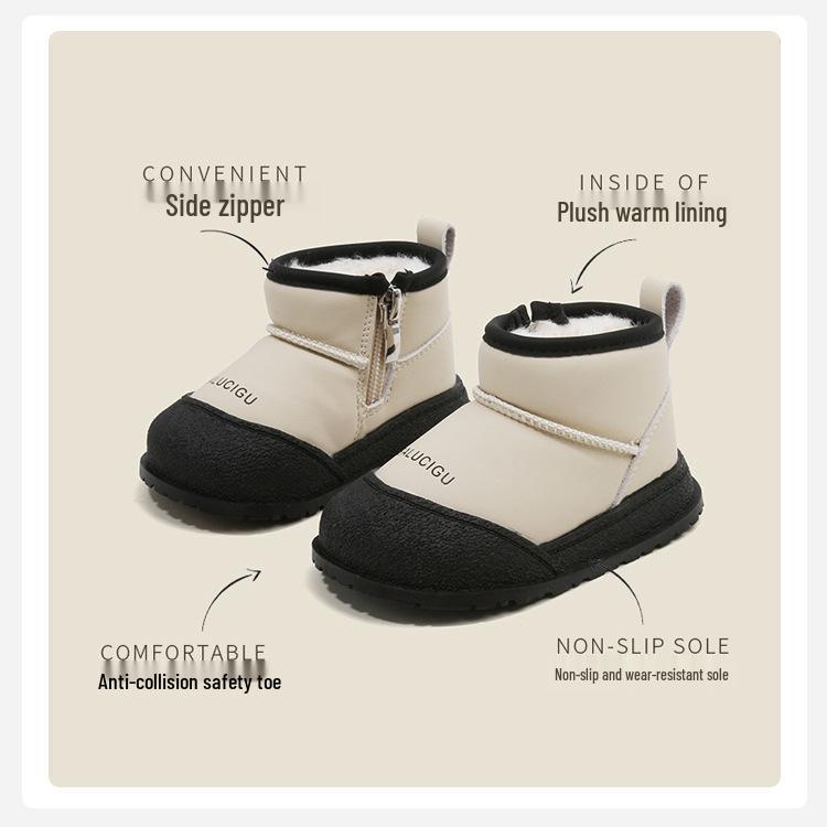 Samt Schnee Stiefel für Babys und Kleinkinder, Koreanischer Stil, für Jungen und Mädchen - Herbst/Winter Kollektion