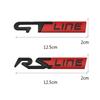 3D Metal GT RS LINE Rear Boot Side Emblem Sticker Decals for  Logan Clio Megane 2 3 4 Captur Twingo Duster Kadjar