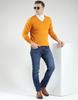 MONTE CARLO Men's Wool Full Sleeves Sweater | V-Neck | Regular Fit| Solid Pattern |Warm & Stylish Pullover Cardigan for Men