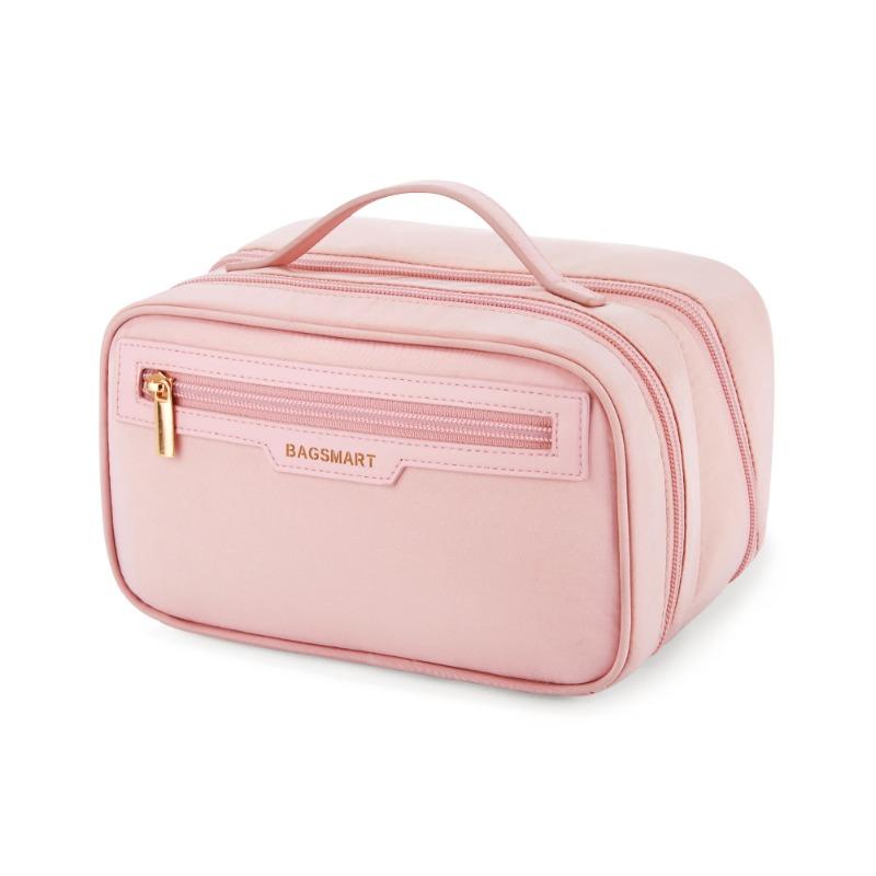 Travel Makeup Bag Large Capacity Cosmetic Bag Wide-open Portable Make Up Bag Organizer for Essentials Toiletries