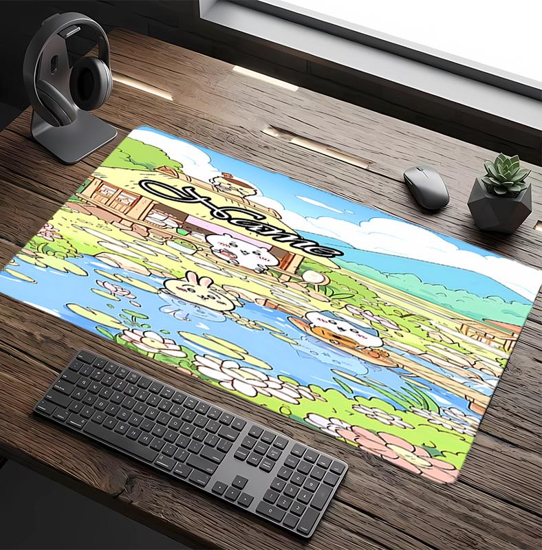 Customizable Name Chiikawa Pattern Gaming Mouse Pad-Non Slip Rubber Base,Perfect Gamers,Esports,Ideal Gift Gaming Enthusiasts