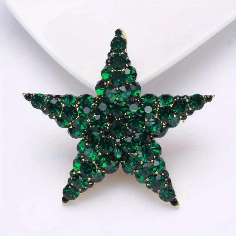 Fashion Star Luxury Crystasl Brooch Pin Badges Rhinestone Elegant Women Men Trendy Corsage Jewelry Bcukle Coat Pins