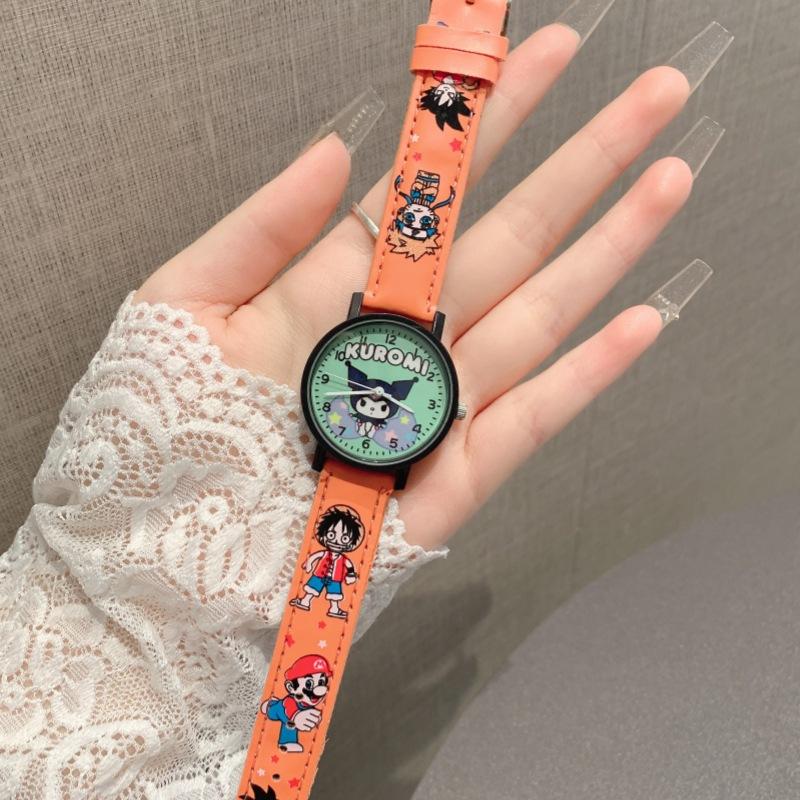 High-Value Animation Cartoon Children Cute Boy Girl Belt Quartz Watch Generation