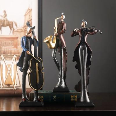 Strumenti musicali d'epoca, ornamenti artigianali in resina, decorazioni per la casa, mobili per ufficio e TV, scrivania creativa, soprammobili, decorazioni per la scrivania