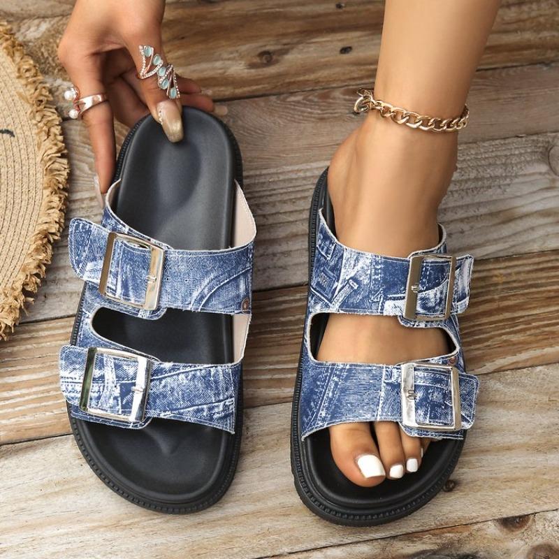 

Модные женские брендовые дизайнерские удобные пляжные шлепанцы Классические сандалии с ремешком-пряжкой Birken Женские мягкие сандалии с пробковой стелькой 36 синий