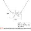 Kinitial Animal Swallow Birds Necklace Stainless Steel Hummingbird Necklaces & Pendants Clavicle Chain Necklace collare Jewelry