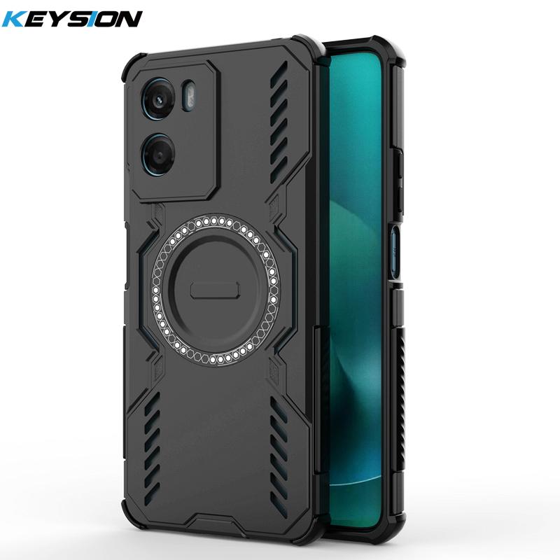 

KEYSION Hollow Heat Dissipation Case for Motorola MOTO G06 G06 Power TPU+PC Magnetic Cooling Shockproof Phone Cover for MOTO G06 for MOTO G06 чёрный