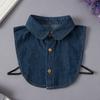 Korean Fake Collar for Children Denim Shirt Detachable Shirt Collar Boys Girls Neckwear Decorative Kids Faux Col