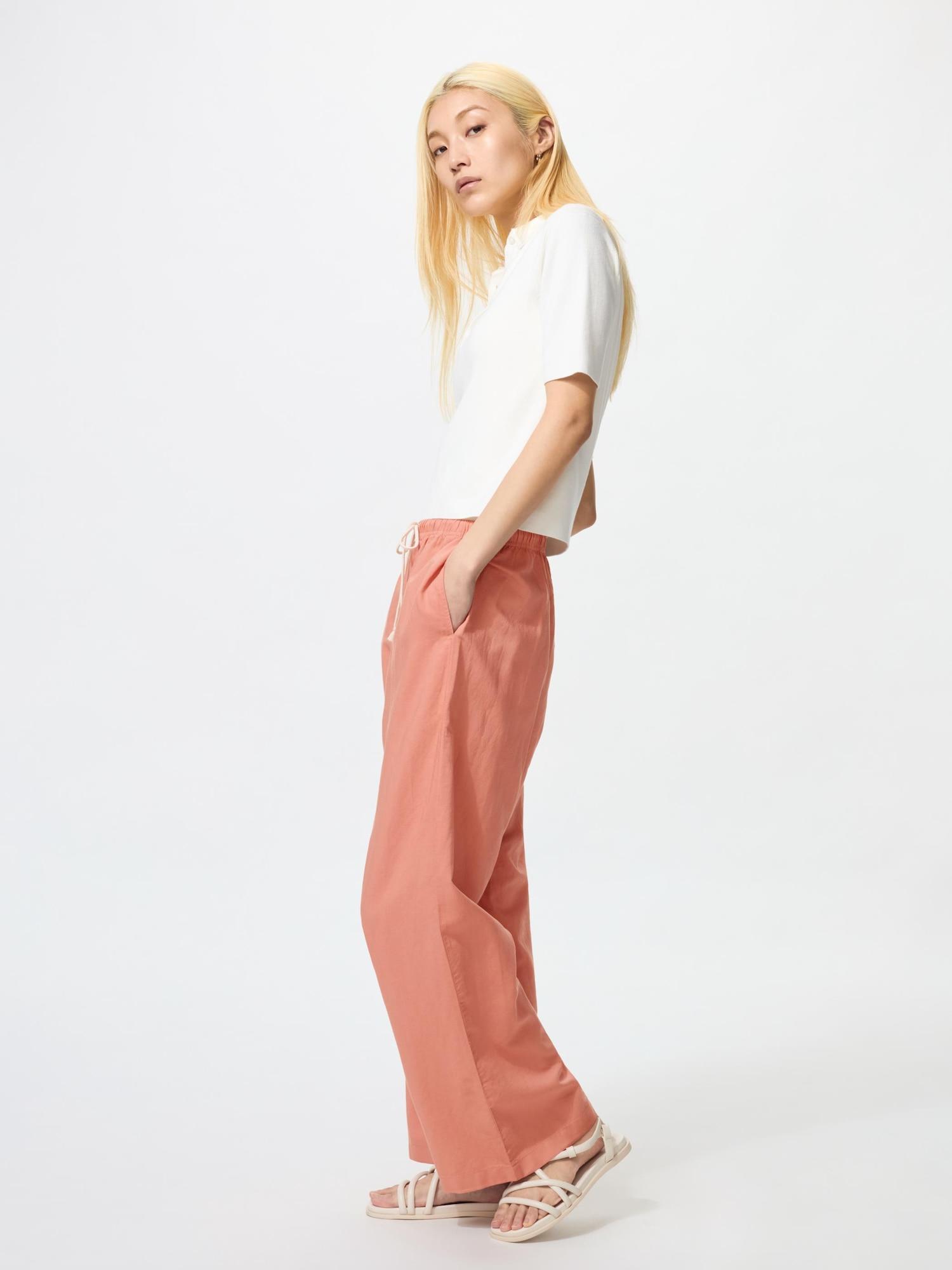 

Легкие брюки Uniqlo из льняной смеси