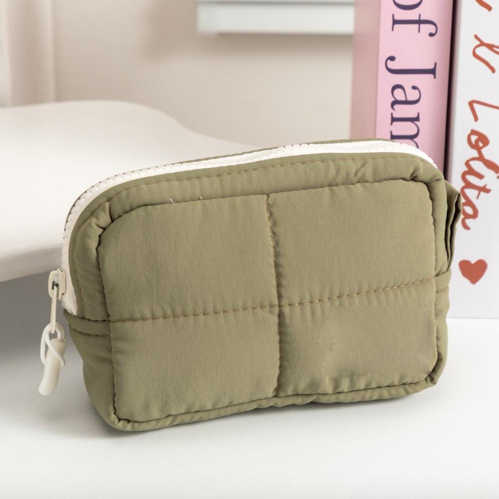 High Quality Nylon Makeup Bag Waterproof Zipper Cosmetic Bag Partition Design Toiletry Bag Home Travel
