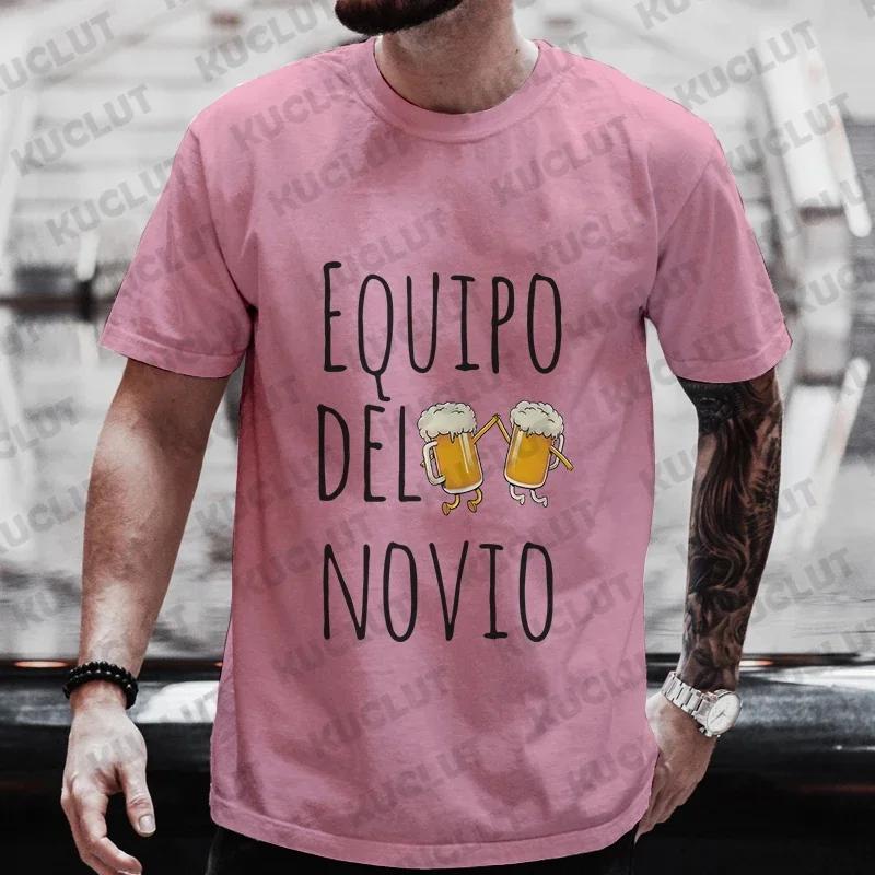 Spanish Boyfriend Evg Team Groom Man T Shirt Single Farewell Short Sleeve Tees Bachelor Party Tshirt Wedding Beer Graphic Tops