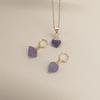 New Fashion Natural Stone Amethyst Crystal Rose Quartz Jewelry Gemstone Birthstone Pendant Necklace for Women