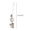 Korean 3D Rabbit Flower Phone Chain Lanyard Y2k Girl Bowknot Keychain Sweet Bag Pendant Decoration Backpack Ornament