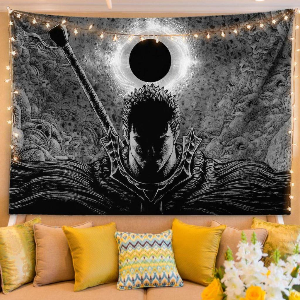 Anime Wallpaper Berserk Sleeve Art Wall Decoration for Bedroom Living Room Home Decor Guts Graphic Tapestry