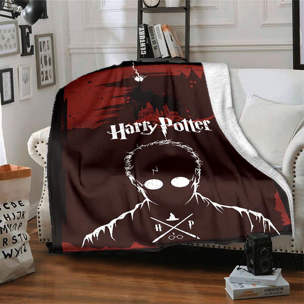 1pc Harry Potter Flannel Blanket, Soft Skin-Friendly with Digital Printing, Various Sizes Available for Family, Friends, Birthday, 145