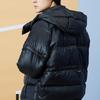 Li Ning Warme Abnehmbare Kapuze Lockere Daunenjacke Herren Oberbekleidung Schwarz AYMQ177-2