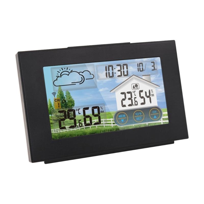 Wireless Weather Forecast Station Featuring 433MHz Remote Sensors Digital Calendar Alarm Temperature Humidity Monitor