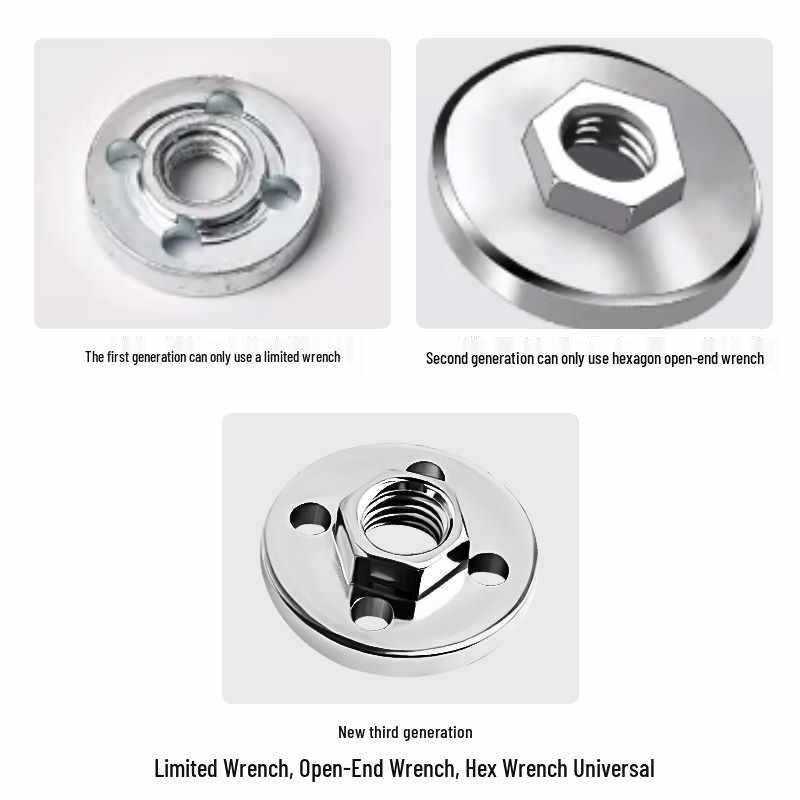 Universal Angle Grinder Accessory Kit: Pressure Plate, Nut, Screw, and Polishing Machine Cover