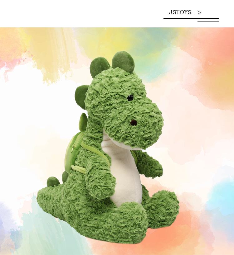 Snot Bear Dinosaur Plush Toy: Cute Avocado Backpack & Flower Brush - Children's Day Gift